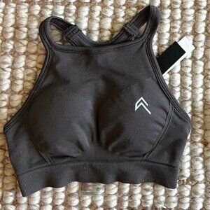 Oner Active High Neck Bralette - Embroidered Logo